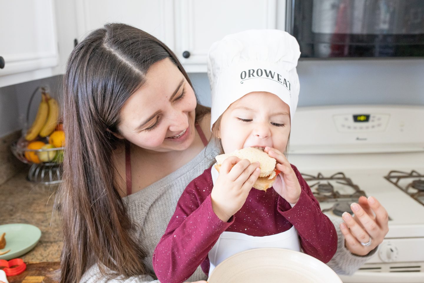 girl eating sandwich